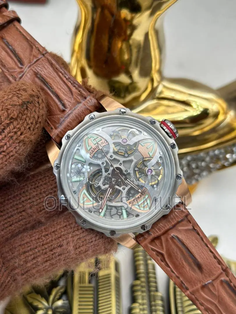 Hanboro Genuine Leather Wristwatch
