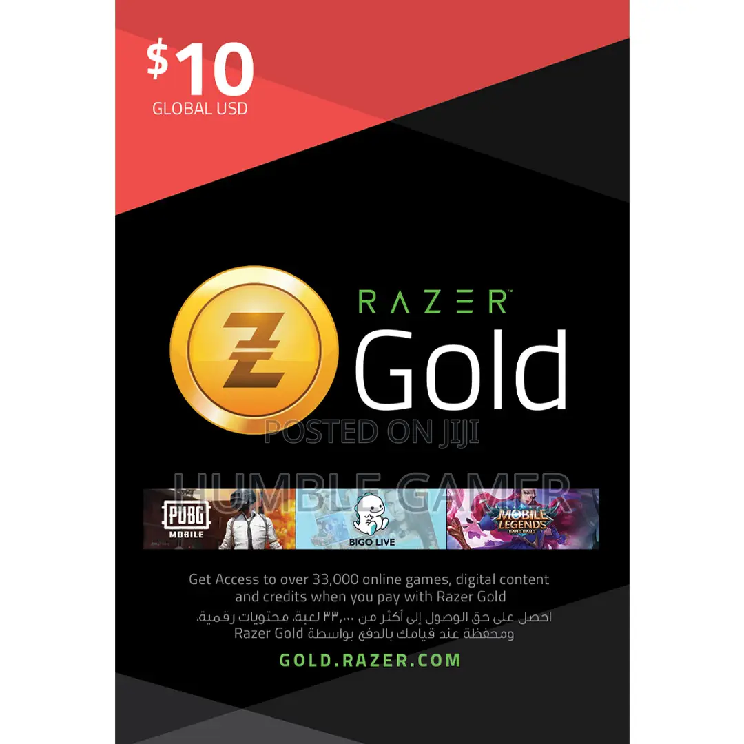 Razer Gold $10 PIN Gift Cards And More