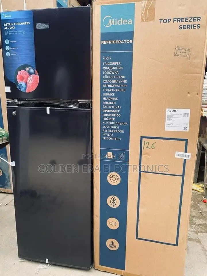Midea Double Door Fridge 216