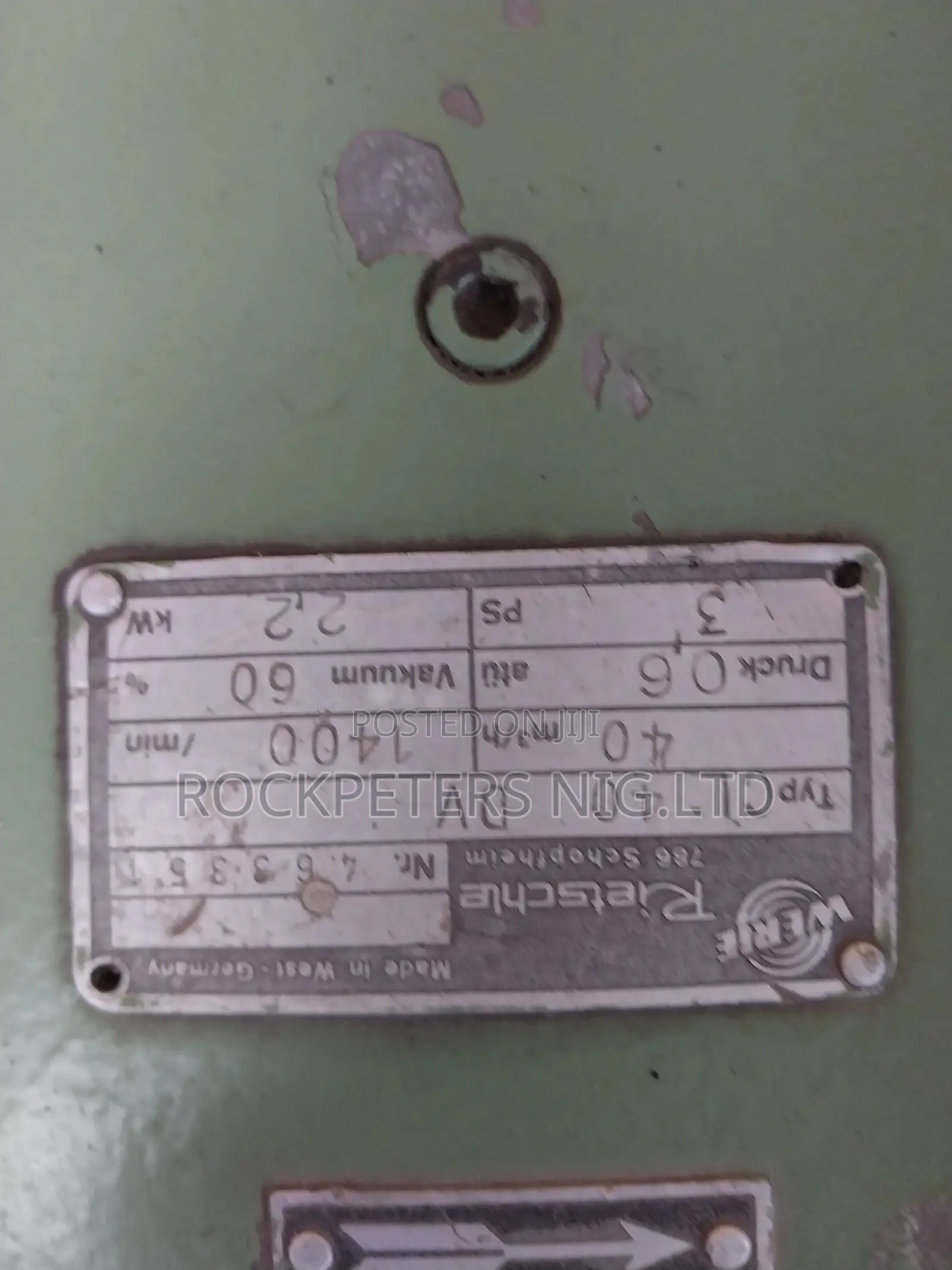 WERIE RIETSCHLE Vacuum Pump CL40DV (02)