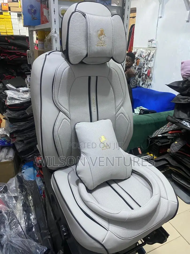 Gray Color Leather Car Seat Cover