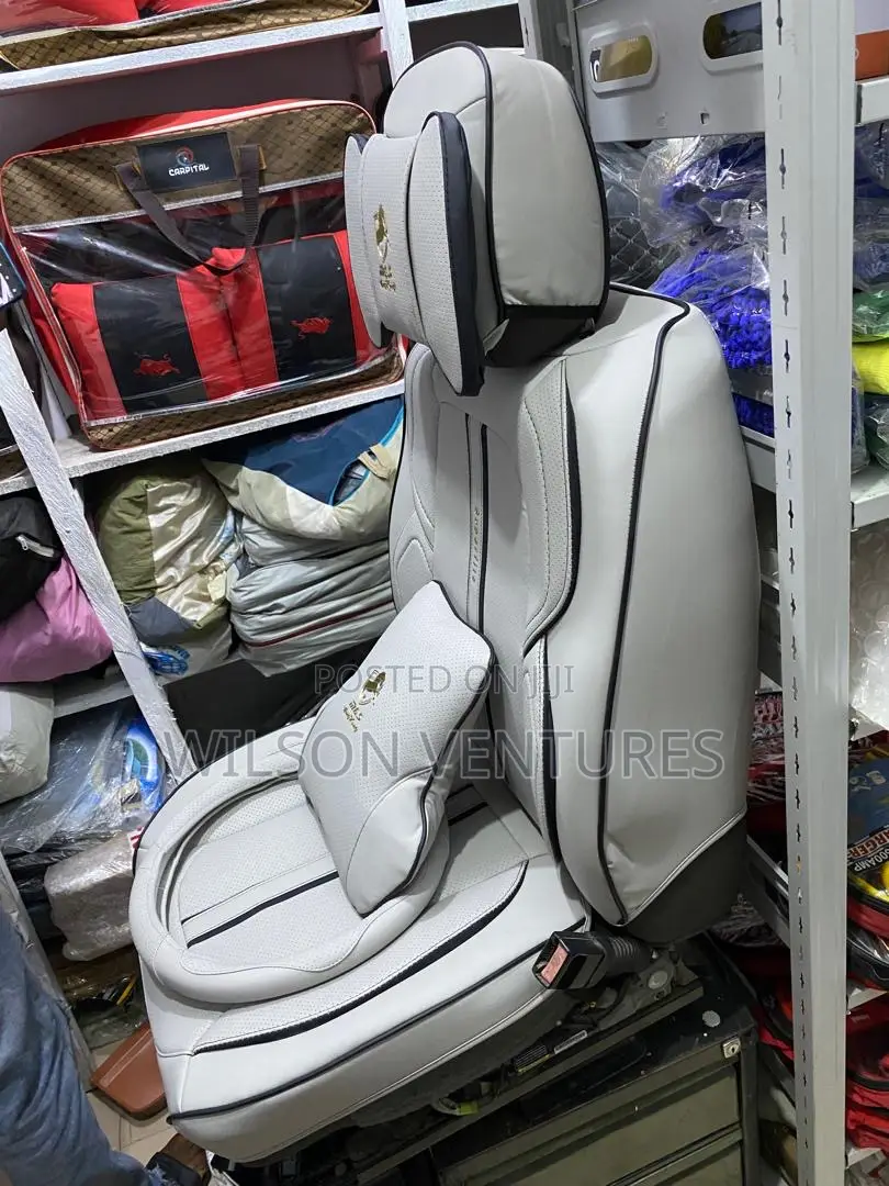 Gray Color Leather Car Seat Cover