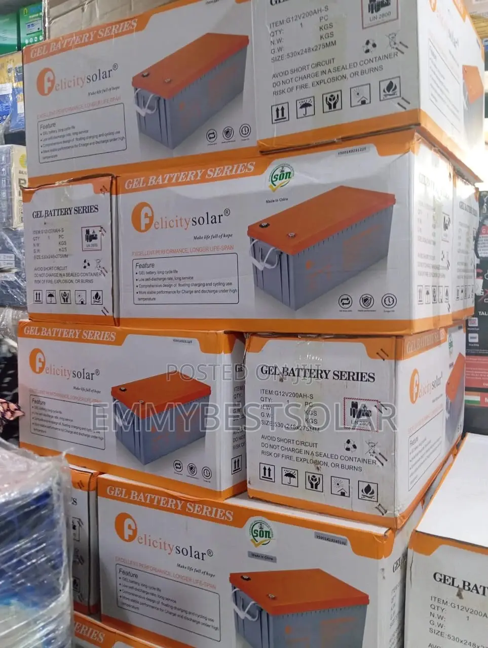 220ah 12v Lithium Felicity Solar Battery