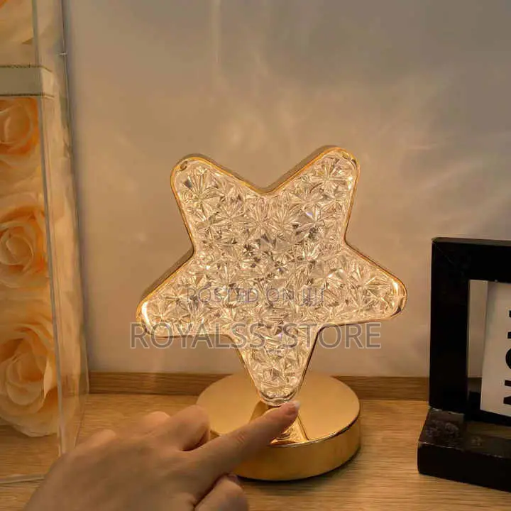 3d Rechargeable Crystal Light Home Decor/ Bedside Lamp