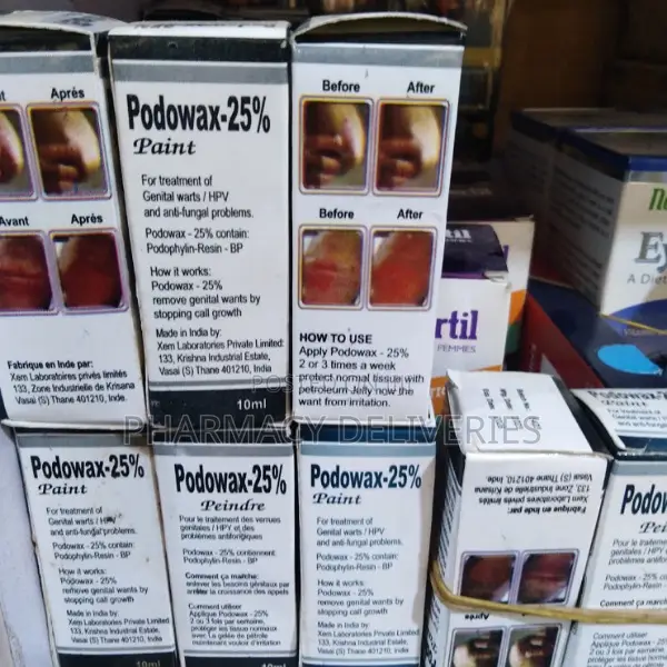 Podowax for Genital Wart Removal From the Skin