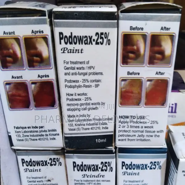 Podowax for Genital Wart Removal From the Skin