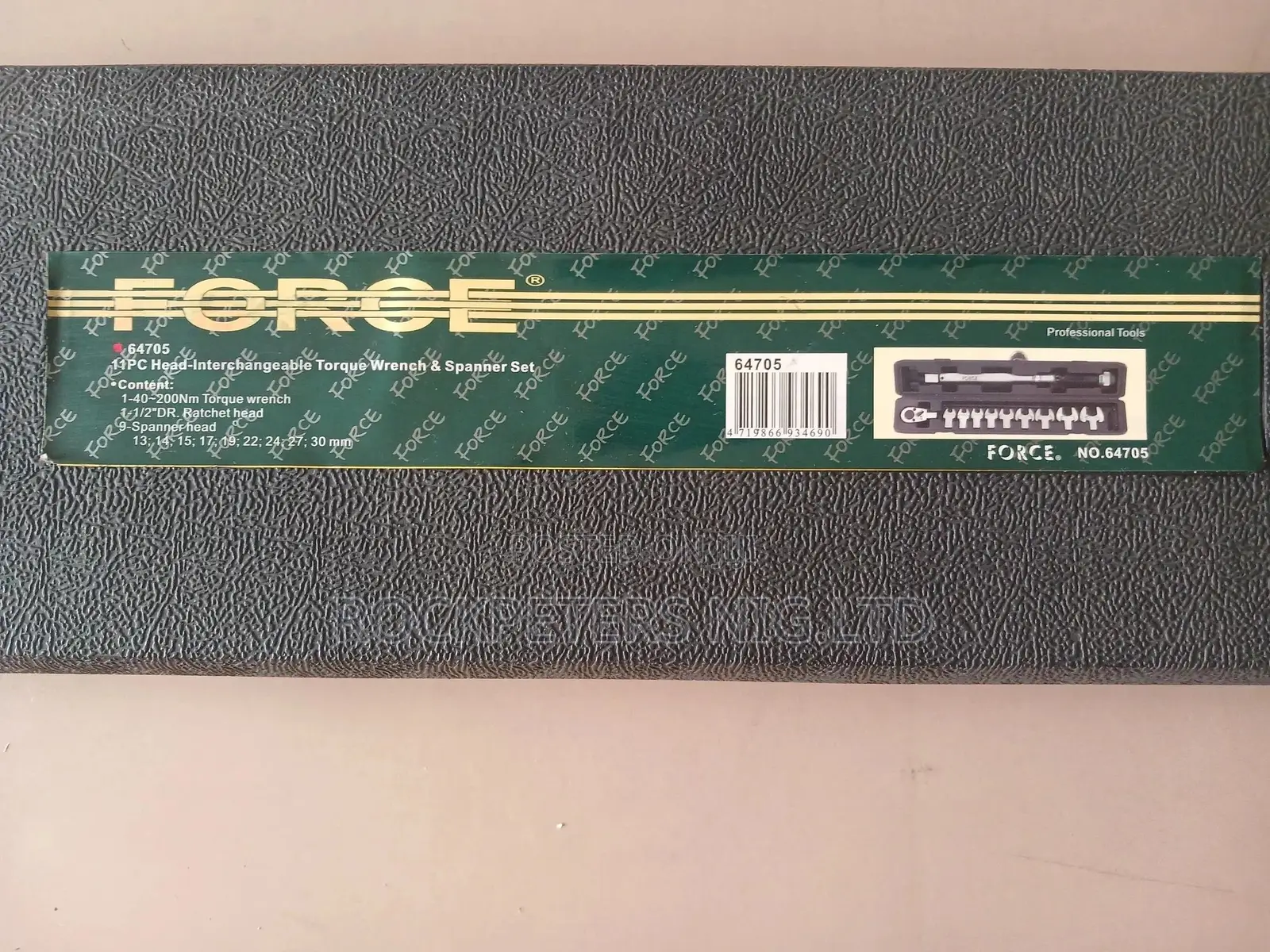 Force 64705 1/2"Dr.Changeable Head Torque Wrench Spanner Set(13-30mm)