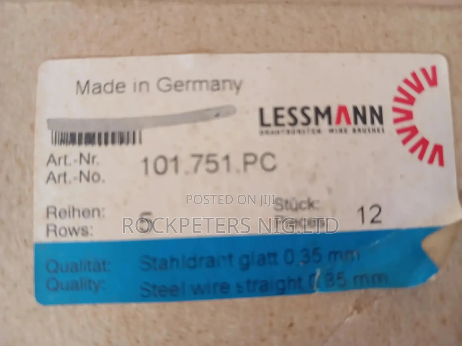 Lessmann 101.751pc Steel Wire Brush (12pcs)