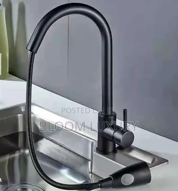 Pull Out Black Kitchen Sink Faucet