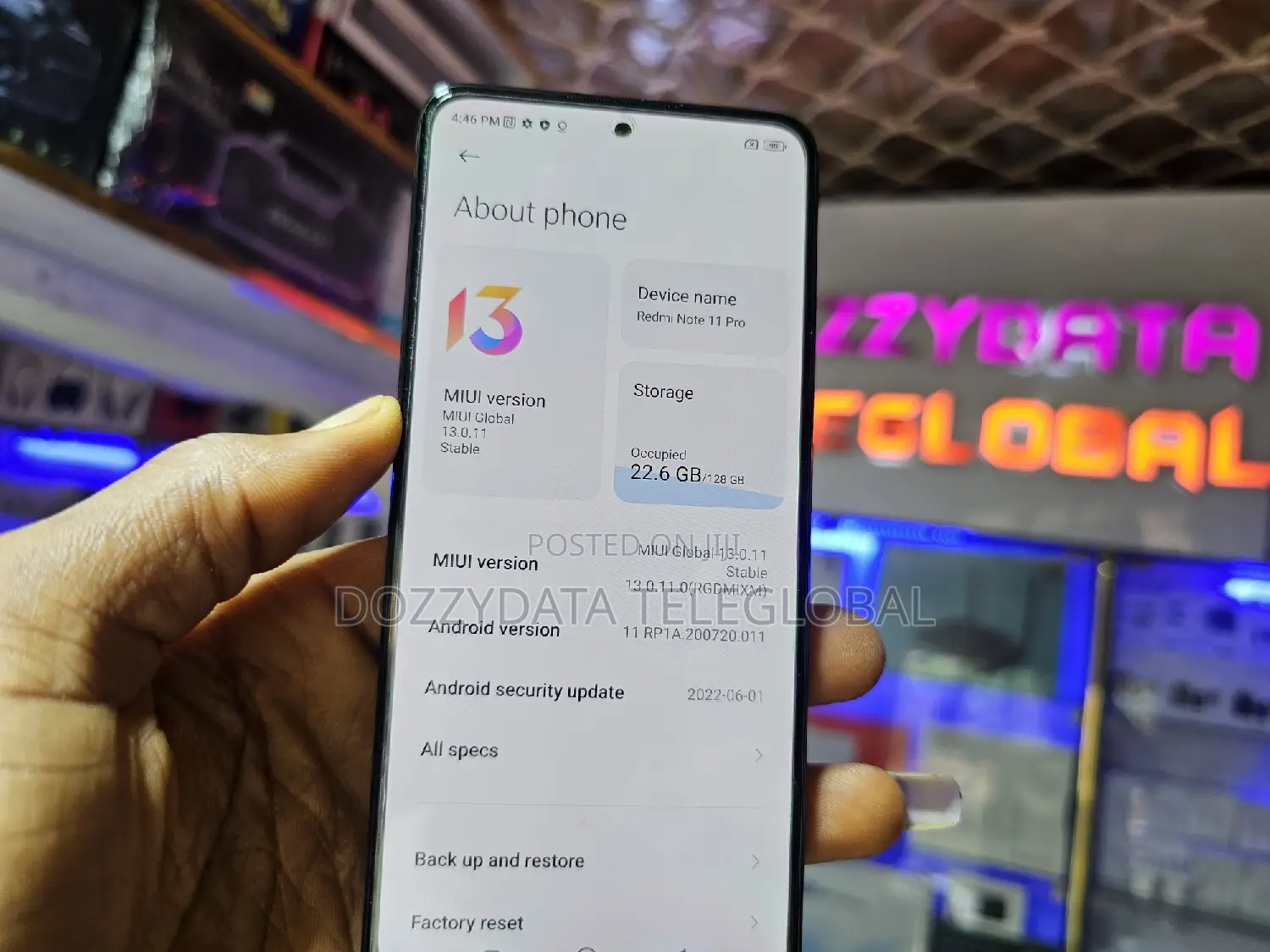 Xiaomi Redmi Note 11 Pro 128 GB Black