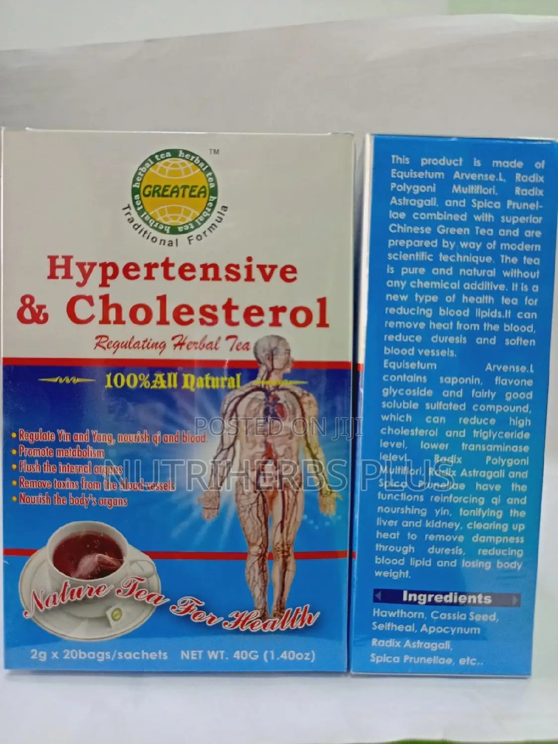 Greatea Hypertensive Cholesterol Tea:Lowers Blood Pressure