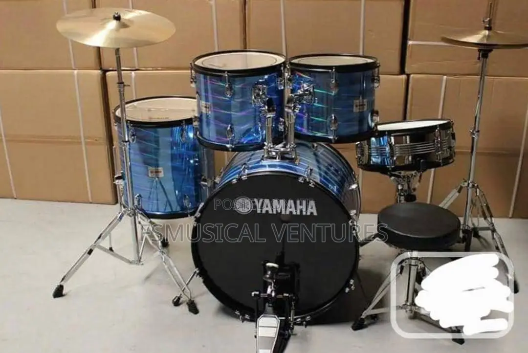 Yamaha 5 Set Drum With Complete Drum Kits ,Big Pedal.