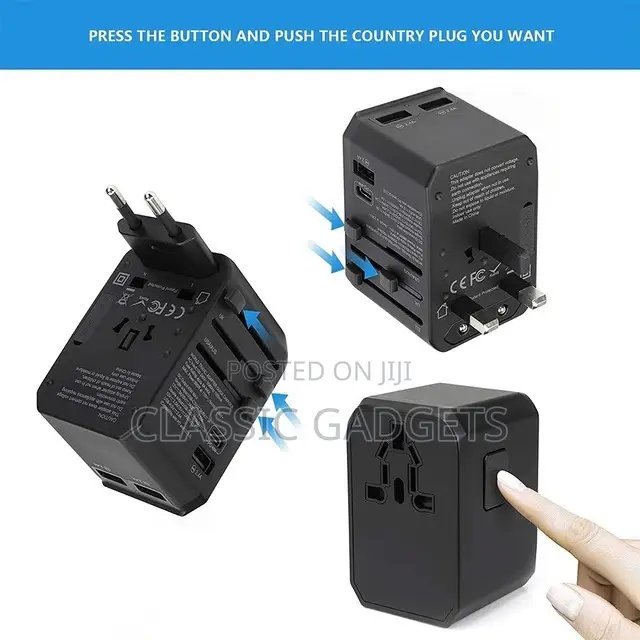 Powerology 45w Pd Universal Multi-Port Travel Charger