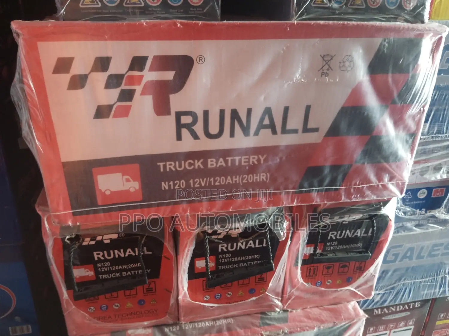 12v 120ah Runall Mf Battery
