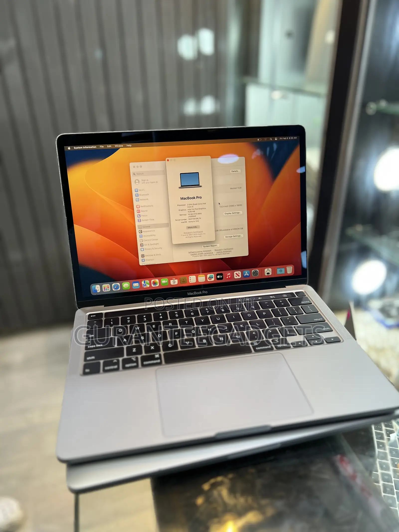 Laptop Apple MacBook Pro 2020 16GB Intel Core i5 SSD 512GB