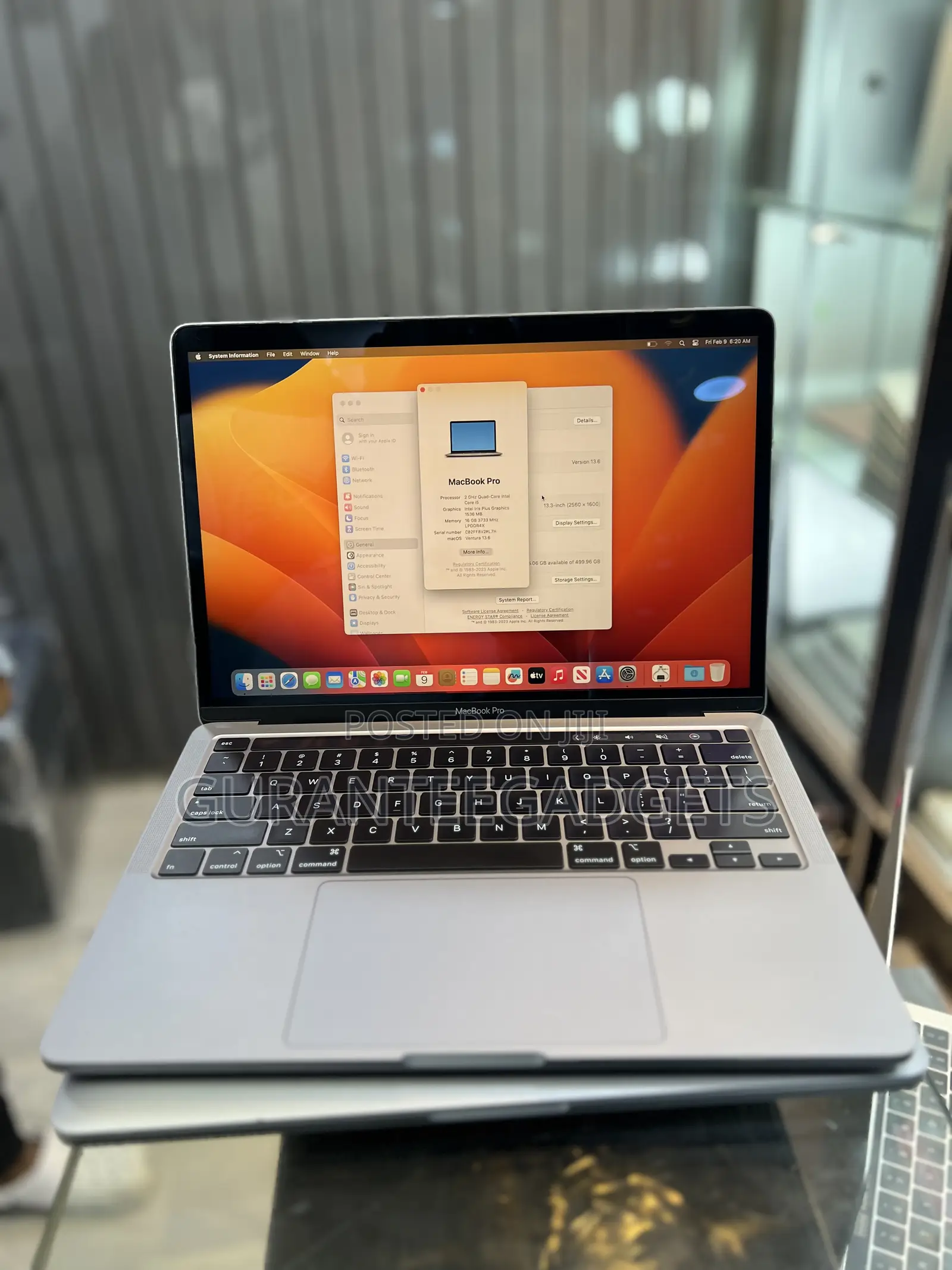 Laptop Apple MacBook Pro 2020 16GB Intel Core i5 SSD 512GB