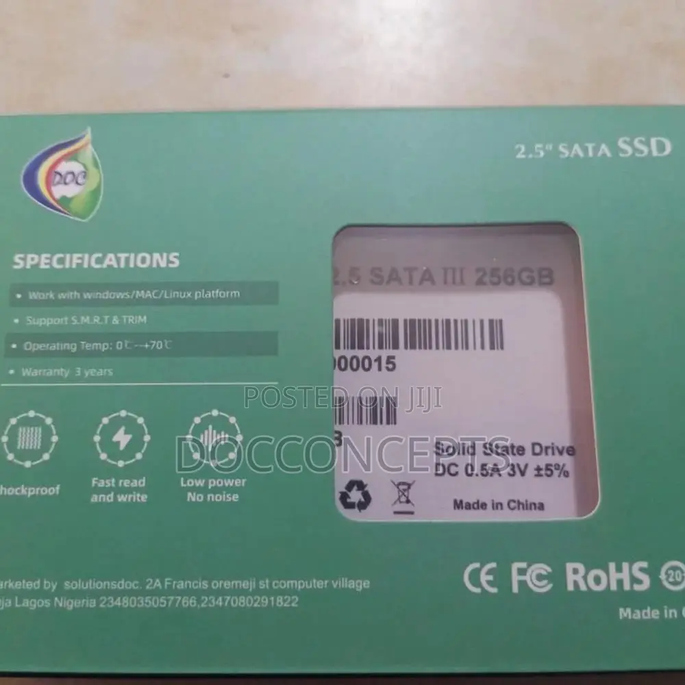 Doc Sata Ssd 256gb