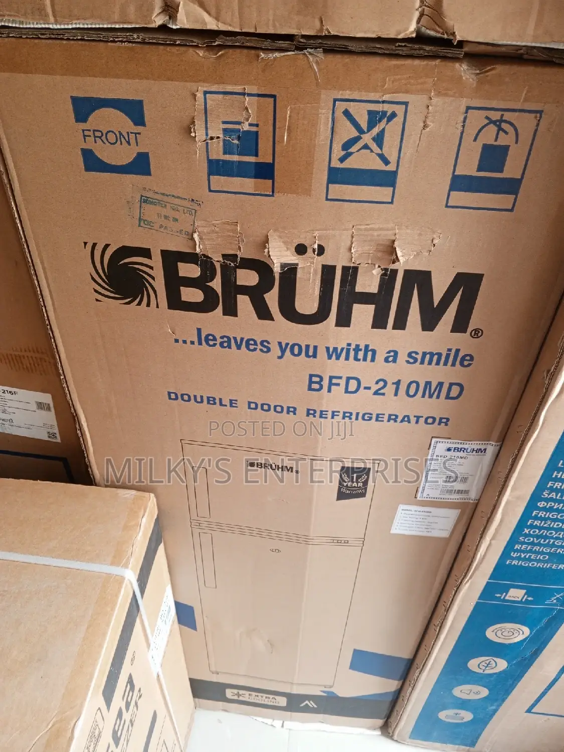 Double Door Bruhm Standing Fridge