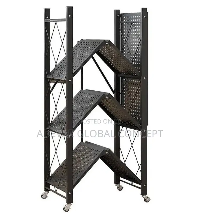 5 Layers Kitchen Shelf Multi-Layer Foldable Storage Rack