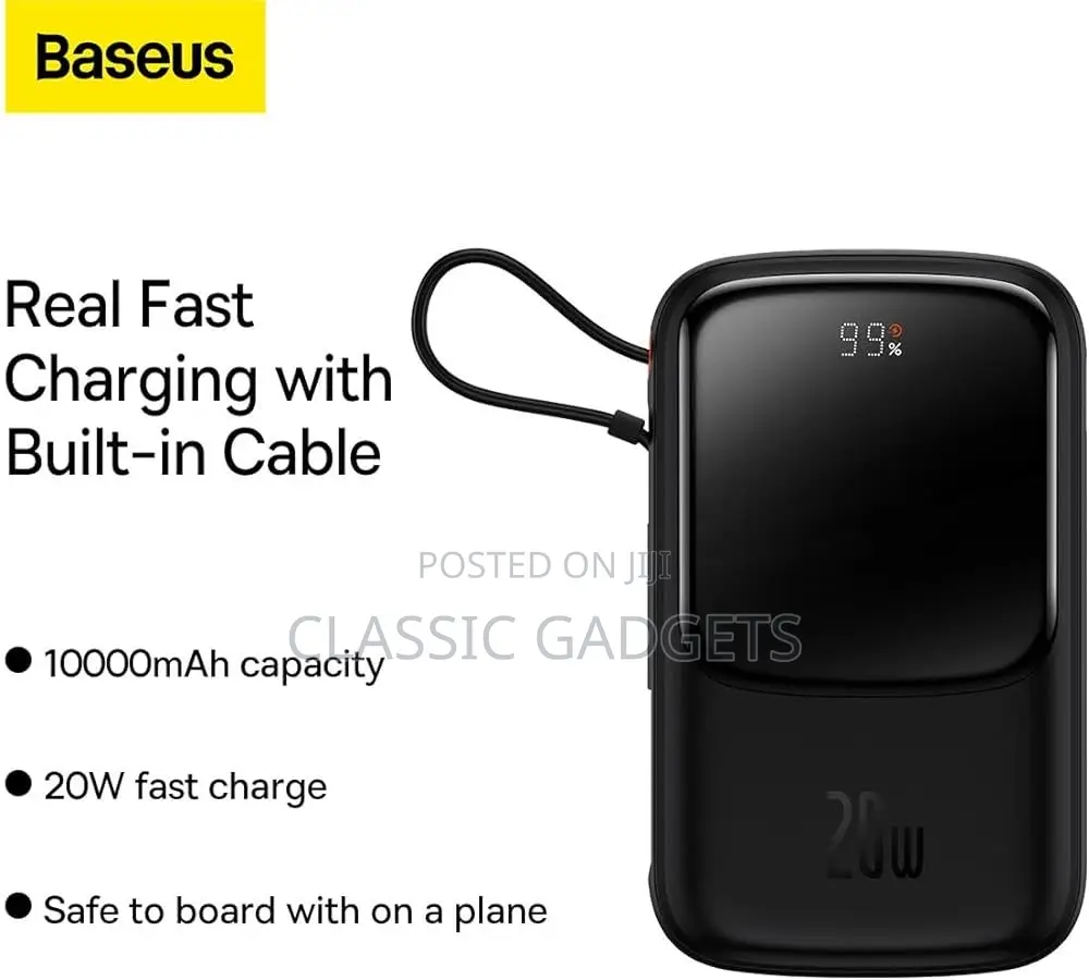 BASEUS Qpow Pro 10000mah 20W Digital Display Power Bank