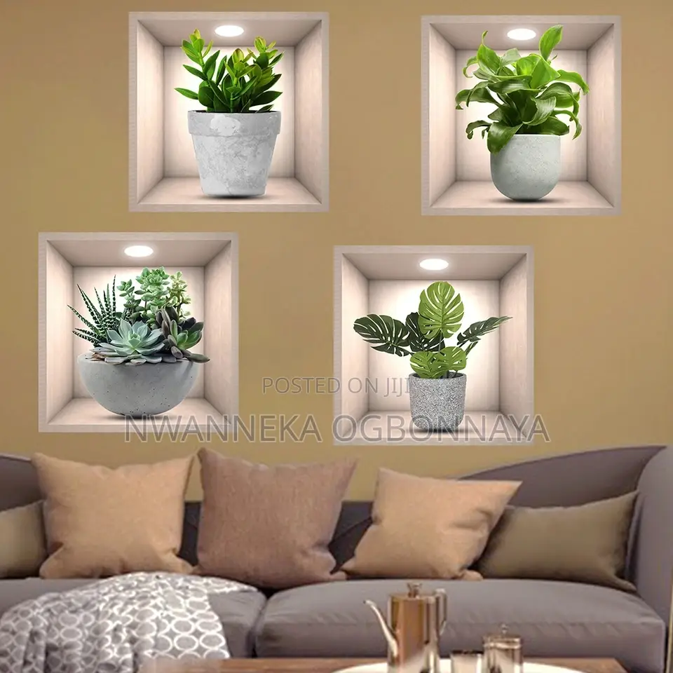 Potted Plant Illustration Decoration Sticker