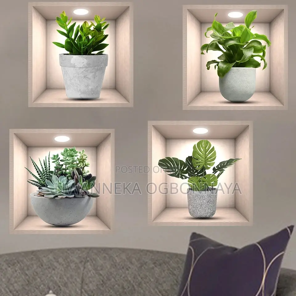Potted Plant Illustration Decoration Sticker