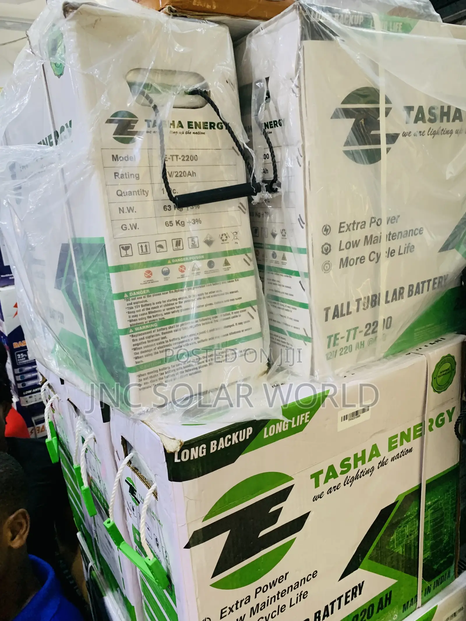 220ah /12v Tasha Energy Tubular Battery
