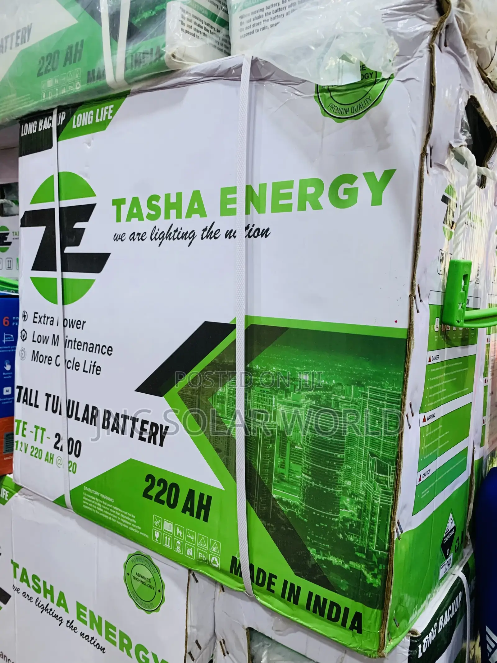 220ah /12v Tasha Energy Tubular Battery