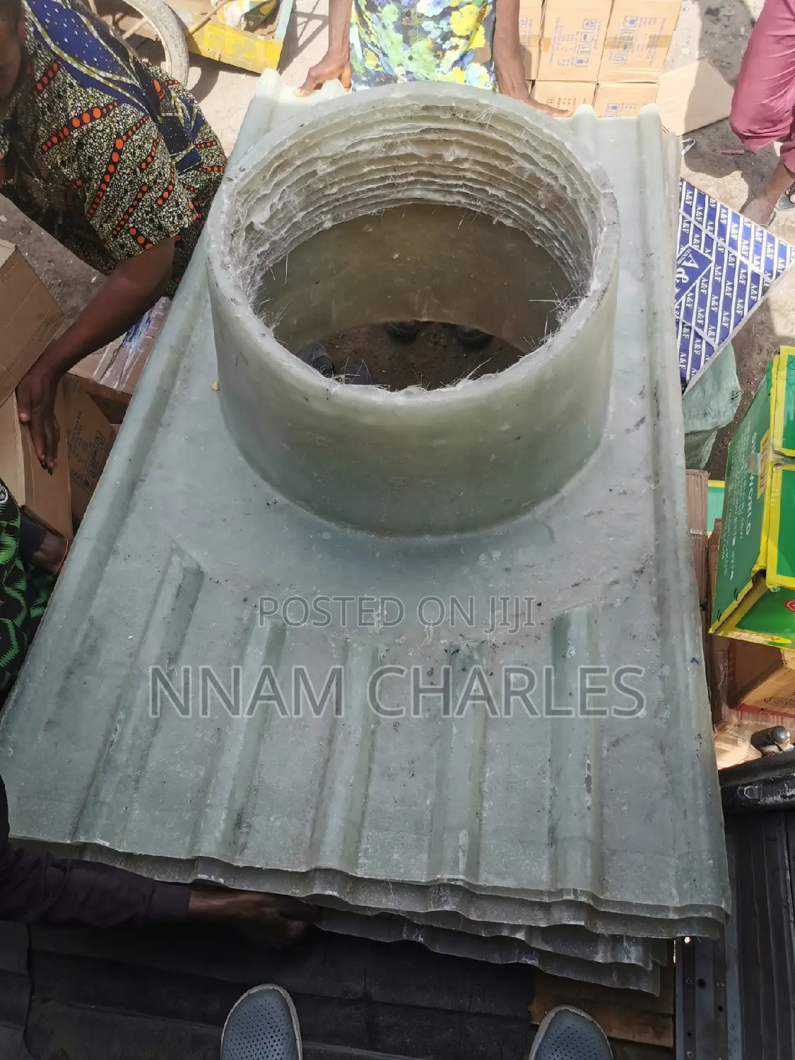 Fibre Bucket for Roof Extractor Fan