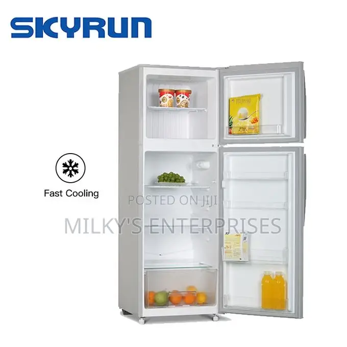 Skyrun Double Door Refrigerator 145l