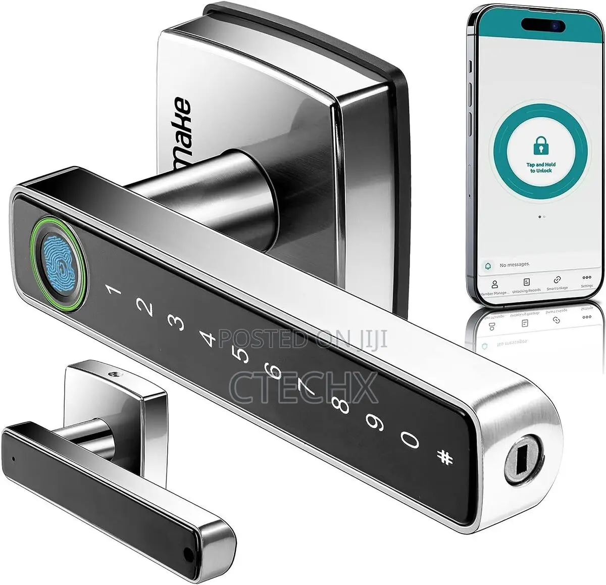 Elemake Keyless Fingerprint Door Lock