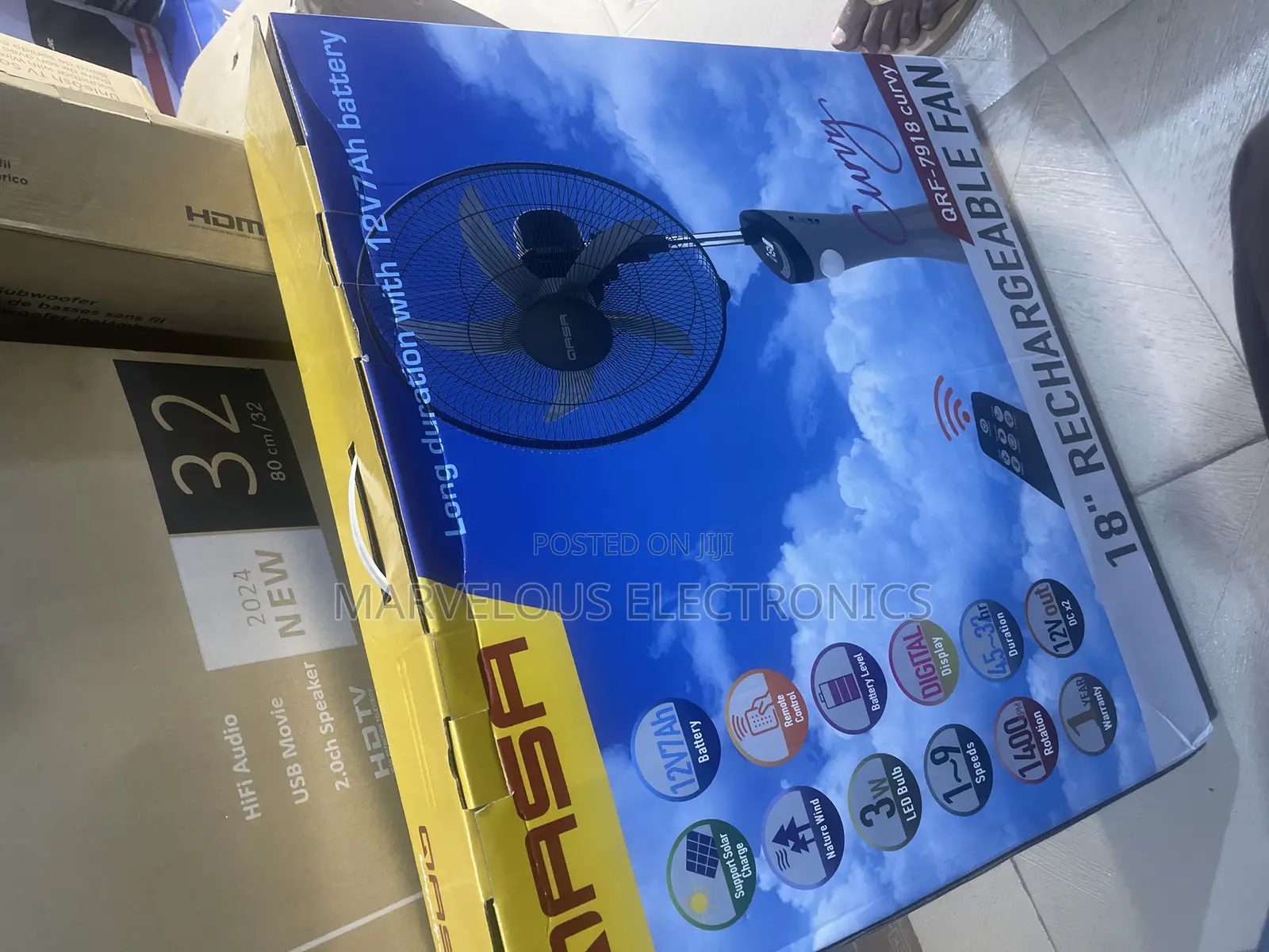 Brand New Gasa 18inch Rechargeable Standarding Fab Fullcoil