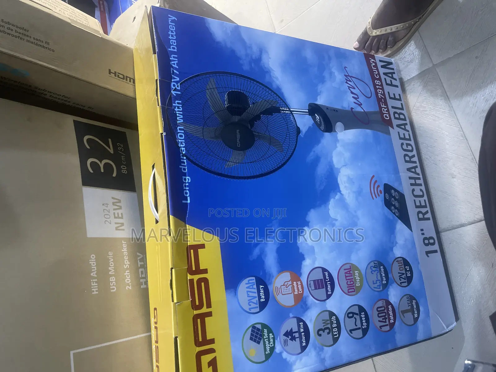 Brand New Gasa 18inch Rechargeable Standarding Fab Fullcoil
