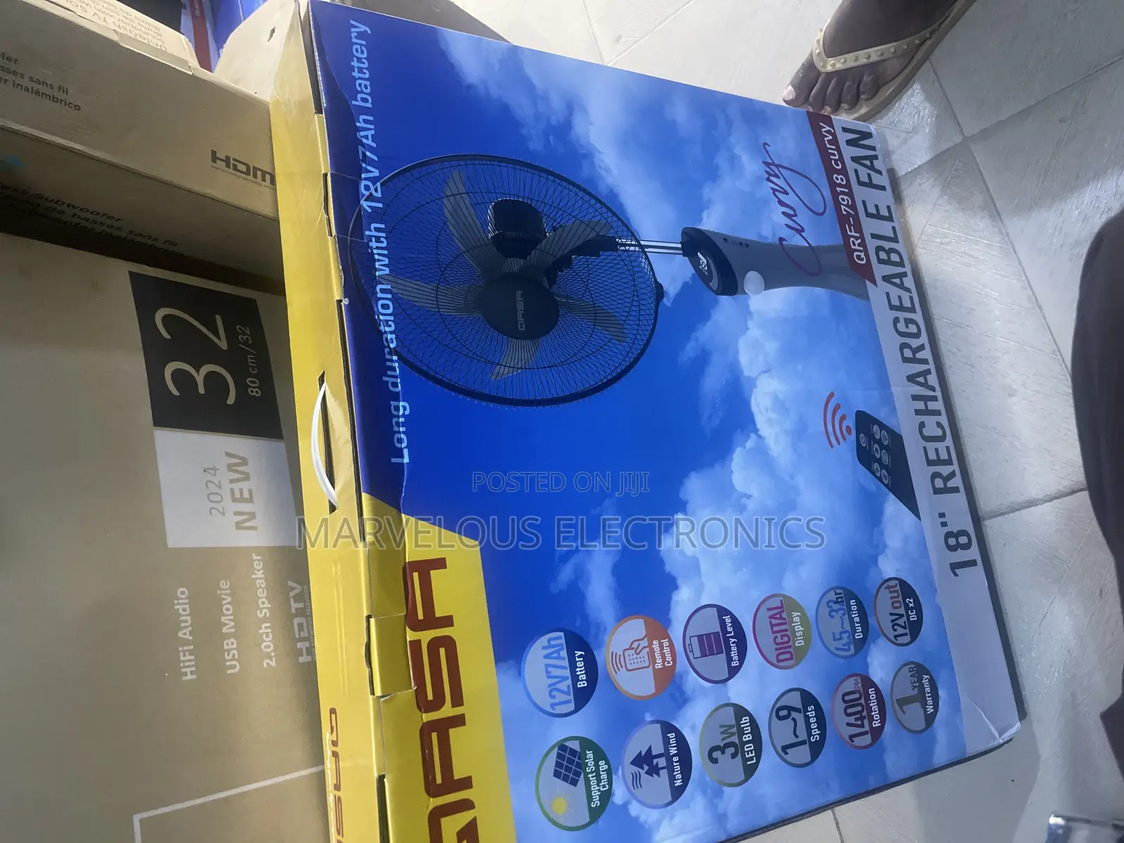 Brand New Gasa 18inch Rechargeable Standarding Fab Fullcoil