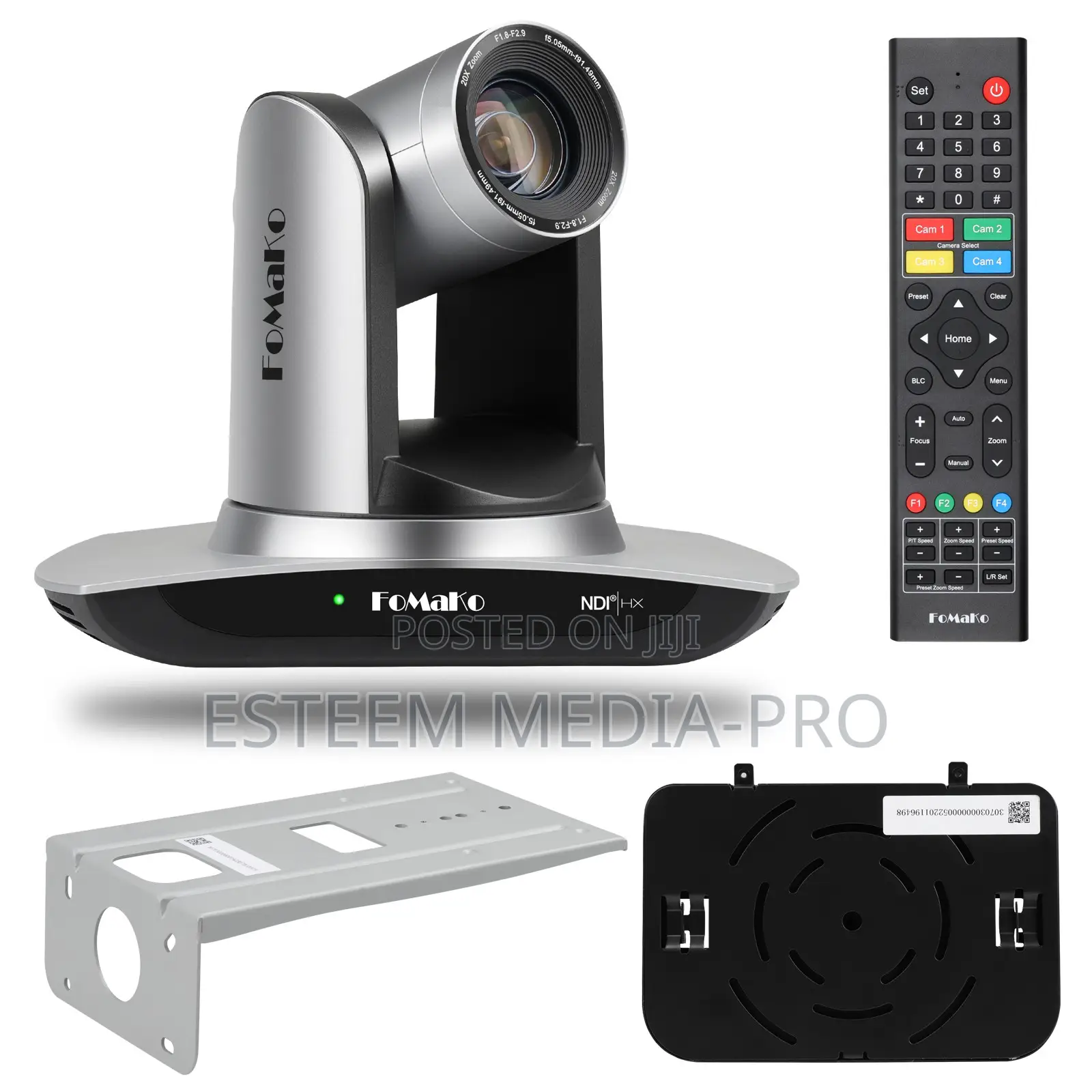 Fomako NDI Camera AI Auto Tracking HDMI PTZ Camera 20x