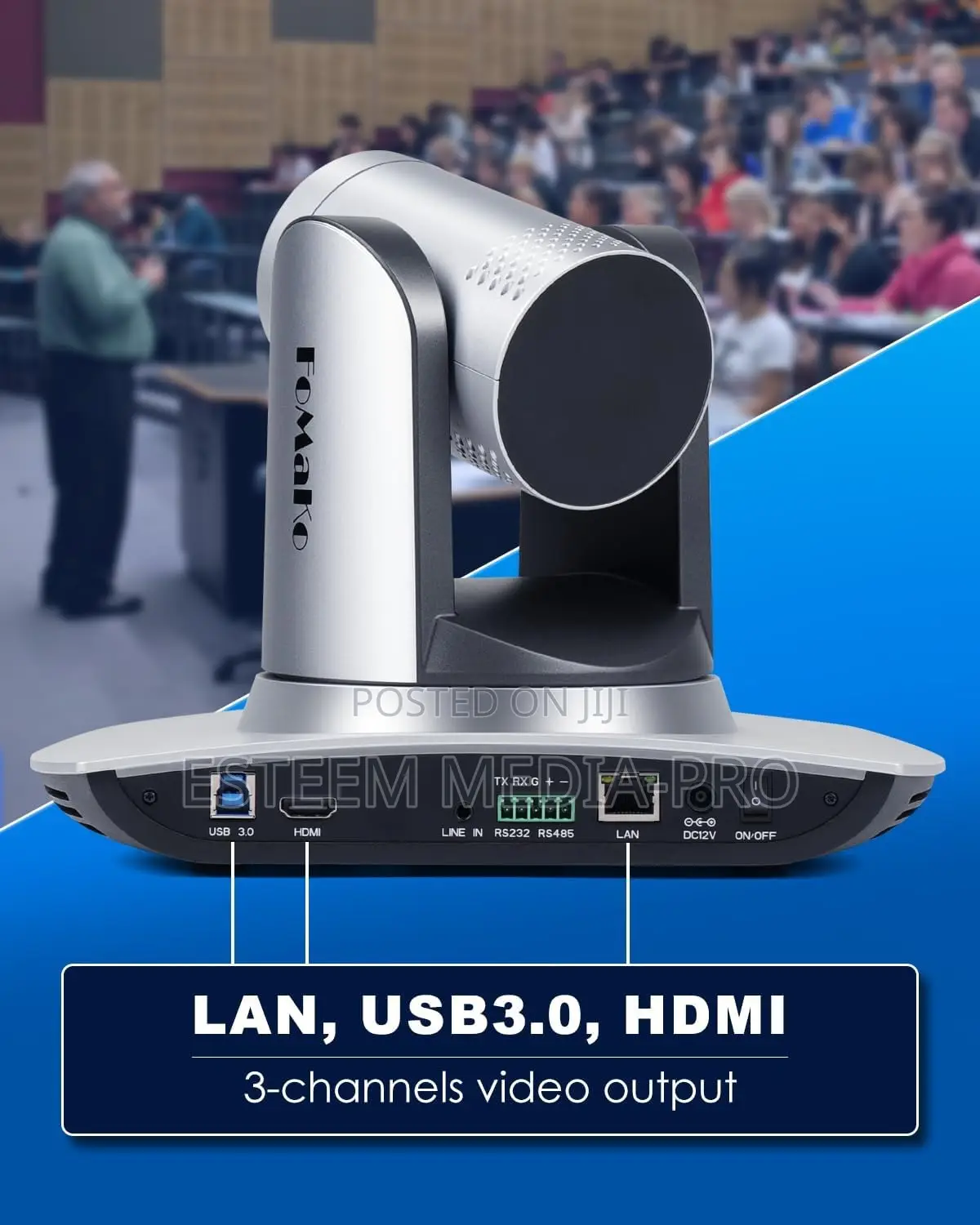 Fomako Ai Auto Tracking Hdmi PTZ Camera 20x Optical Zoom