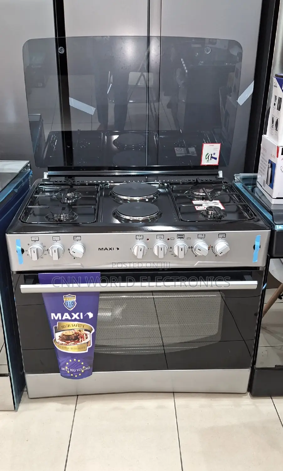 New Maxi 4 Gas 2 Electric Oven Full Automatic Gas Cooker