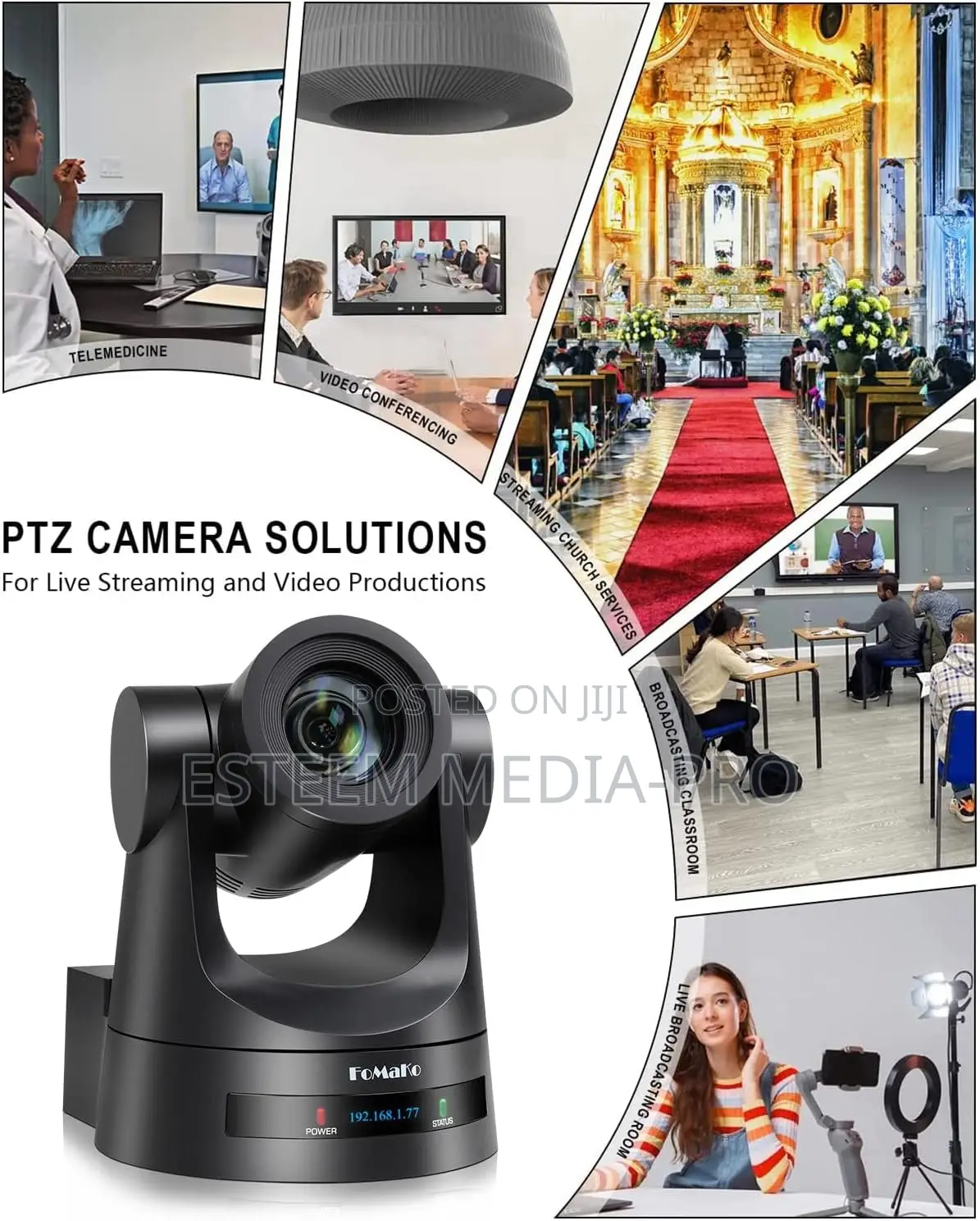 Fomako PTZ 30X Optical Zoom Camera HDMI 3g-Sdi