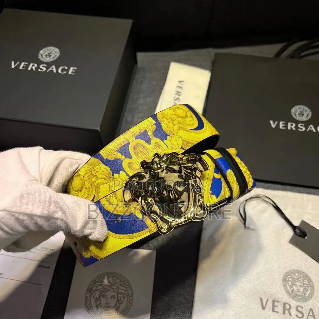 Original VERSACE Leather Belts Available in Store