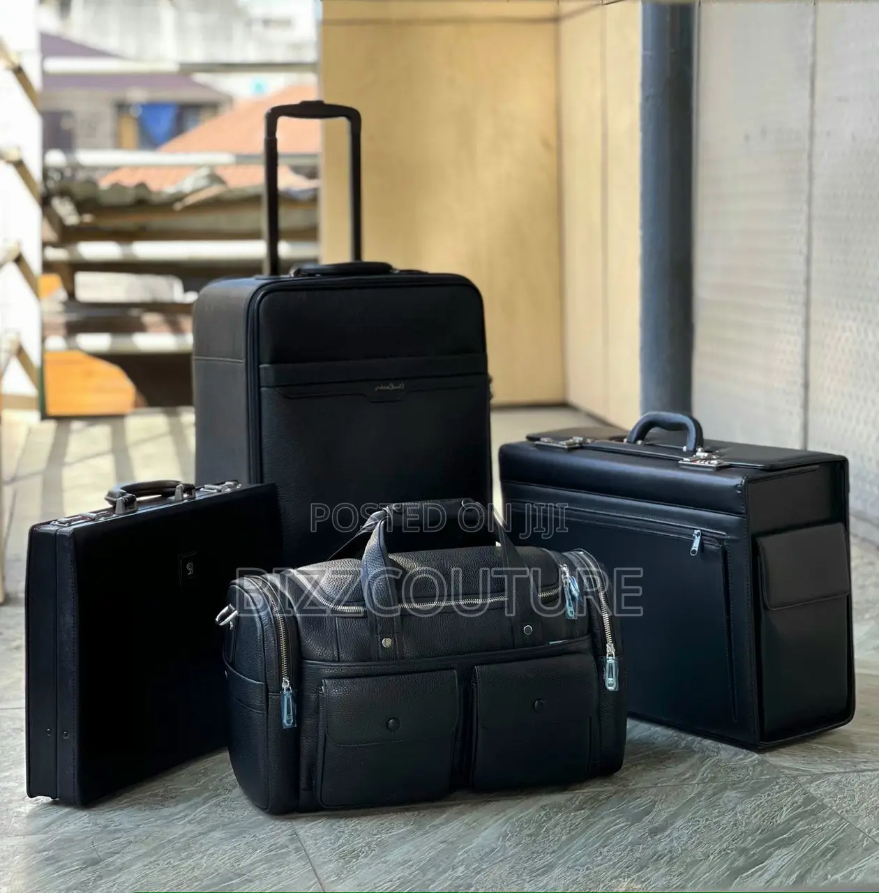 Original PURE LEATHER SETS of 5 Bags Available in Store