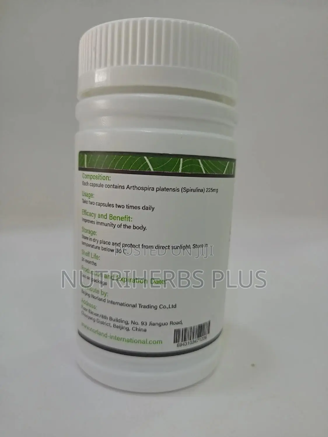 Norland Green Spirulina Capsule: Powerful Antioxidant