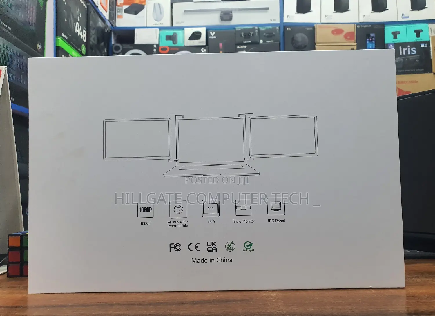 Portable Tri-Screen Monitor 13.3 Inches