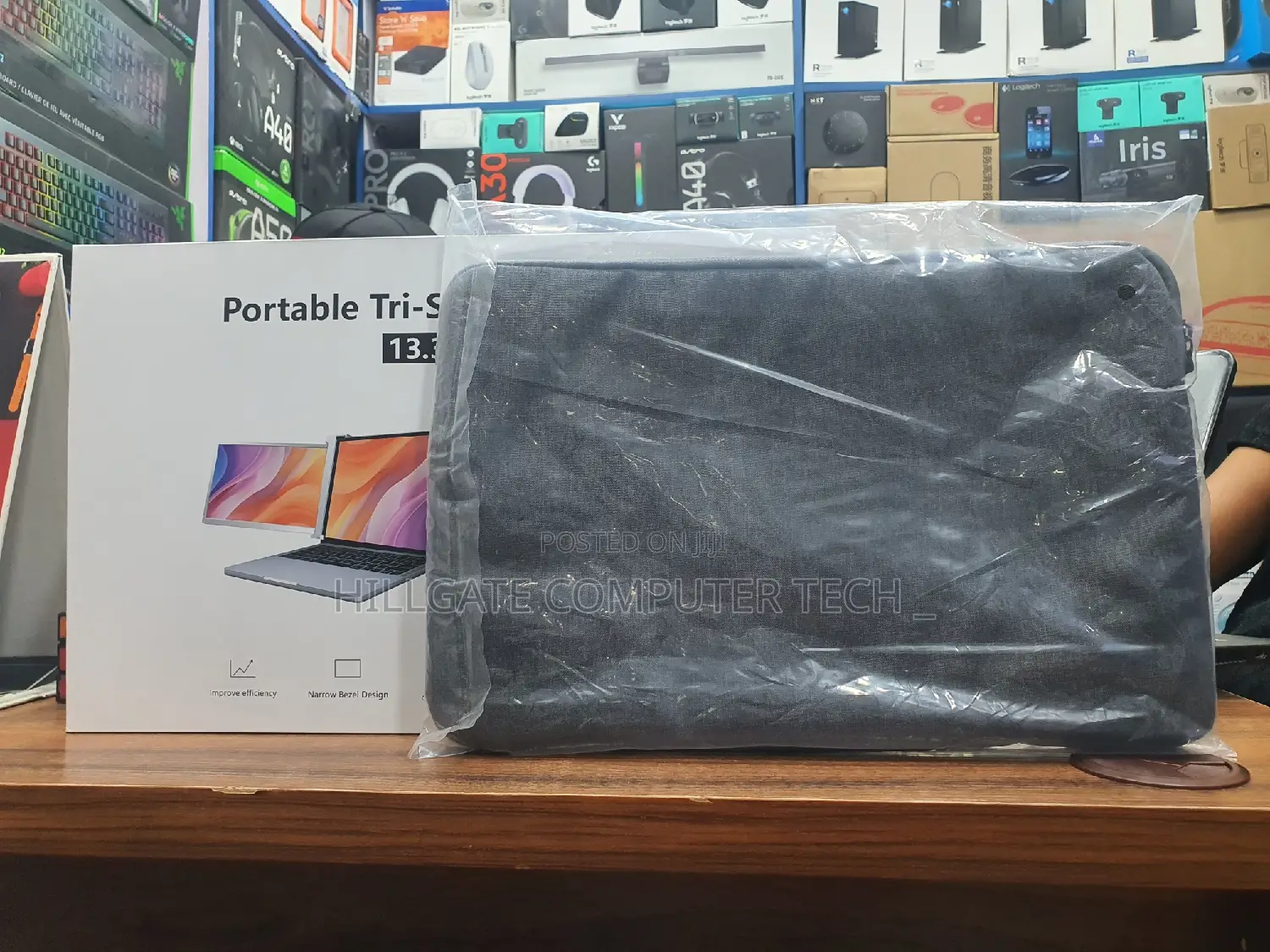 Portable Tri-Screen Monitor 13.3 Inches