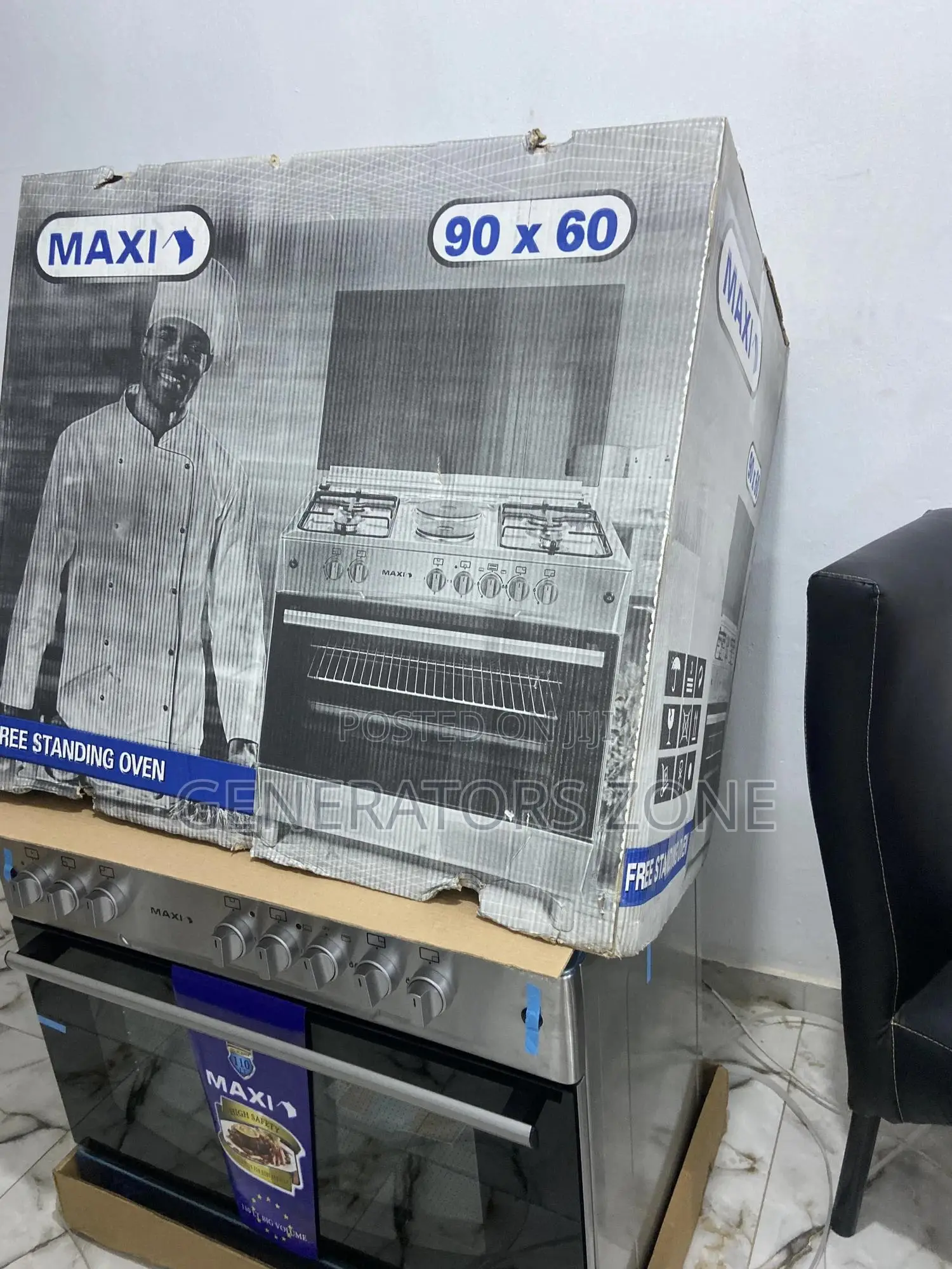 New in [90X60] Auto Ignition 4+2 Maxi Cooker With Oven