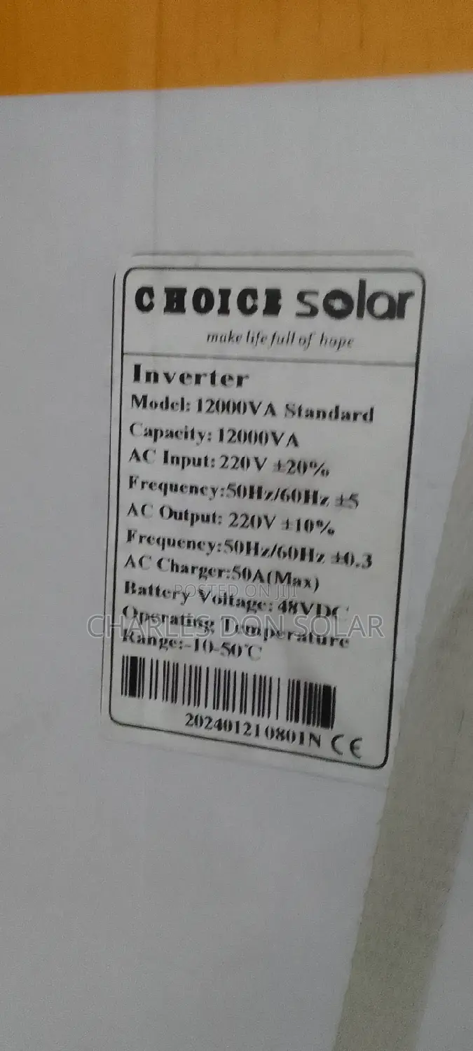 Choice Inverter Non Hybrid 12kva 48v