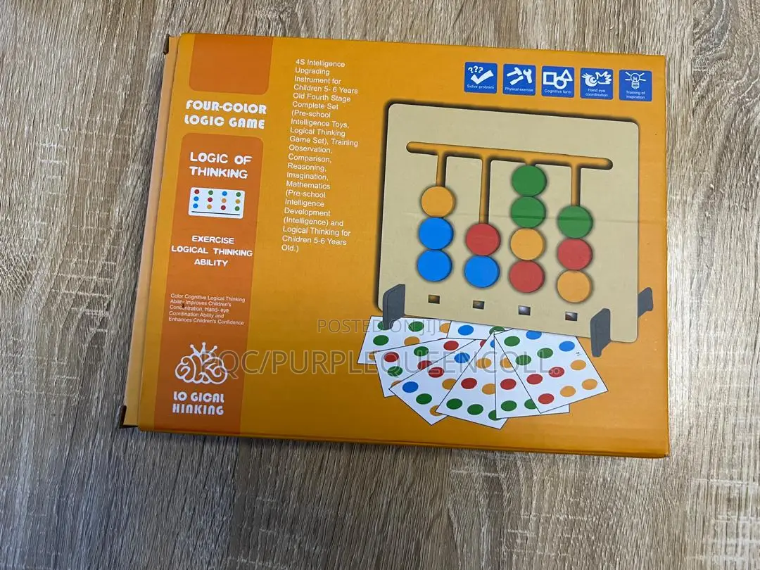 Four Colour Educational Wooden Logic Intelligence Toy