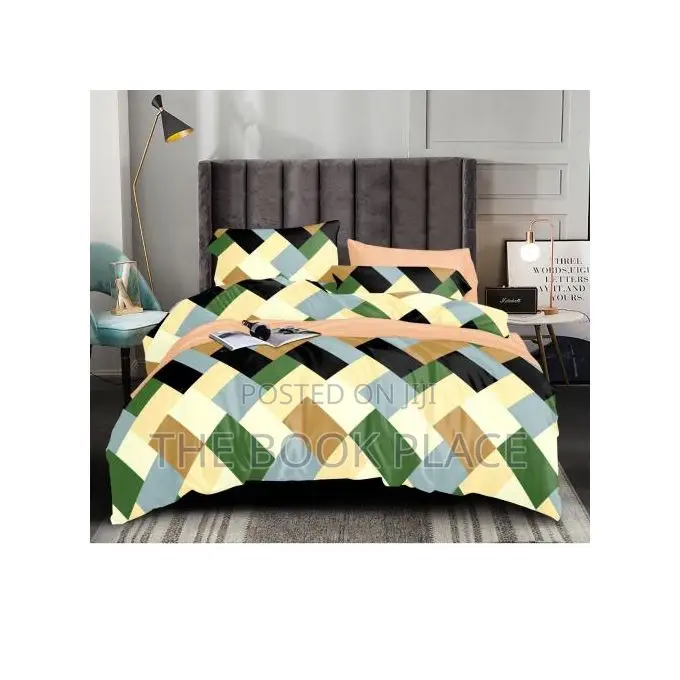 SHARE THIS PRODUCT Slik Pattern Bedsheet With 4 Pillows
