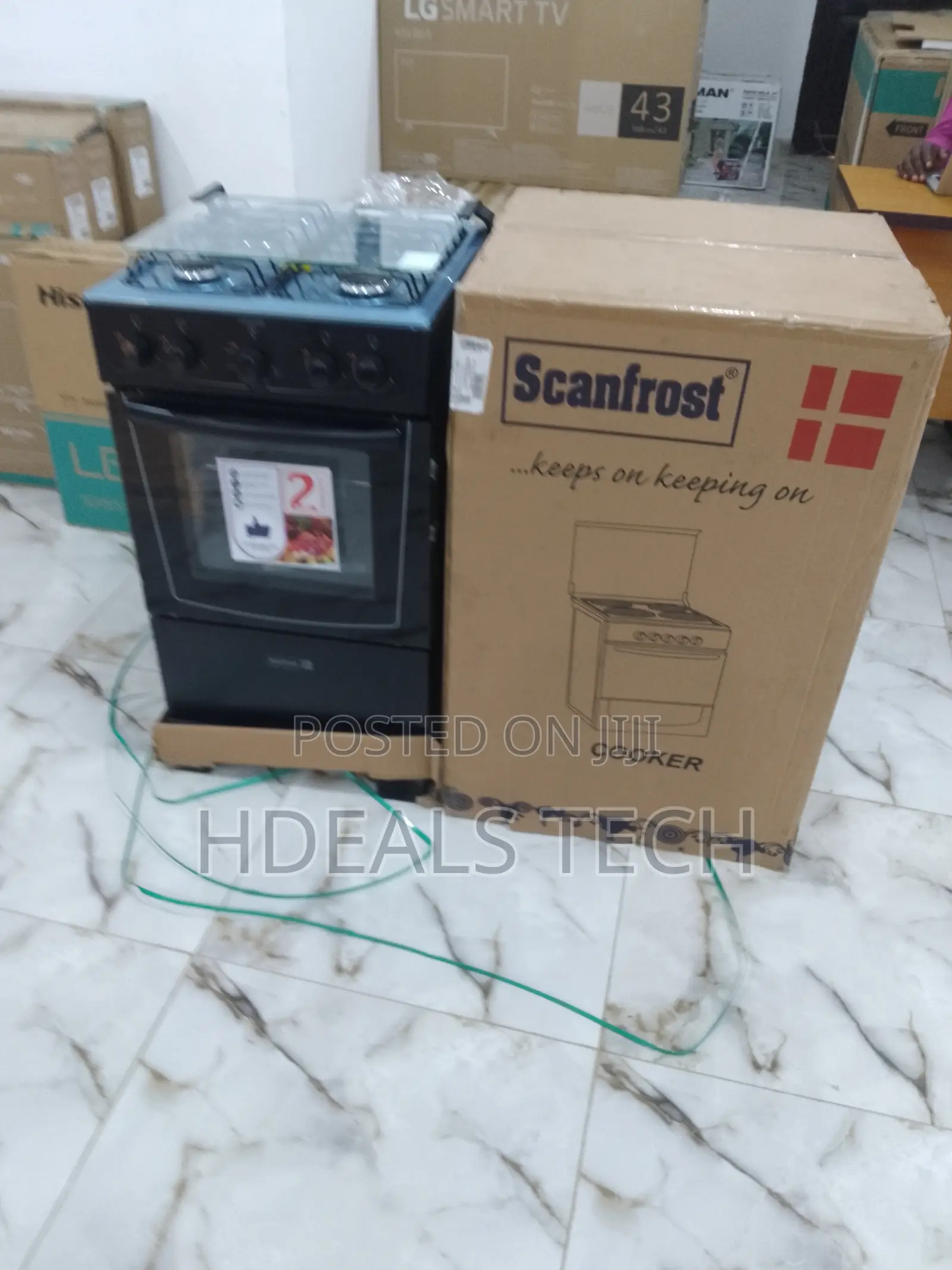 Bestselling Scanfrost 4 Burner Gas Cooker With Oven.