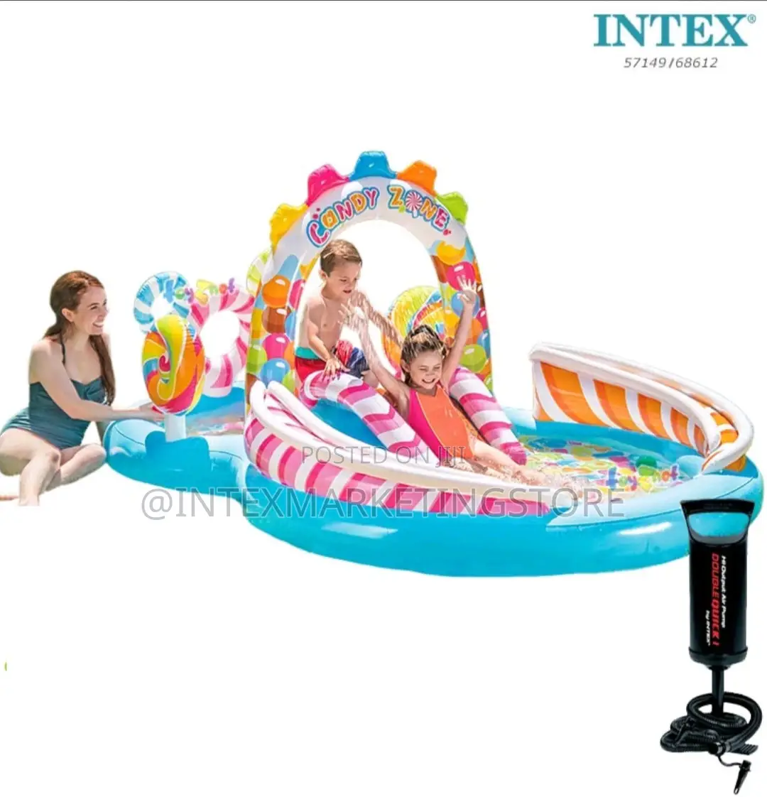 Intex Candy Zone Centre Pool 9'8"X6'3"X4'3" With 6 Balls