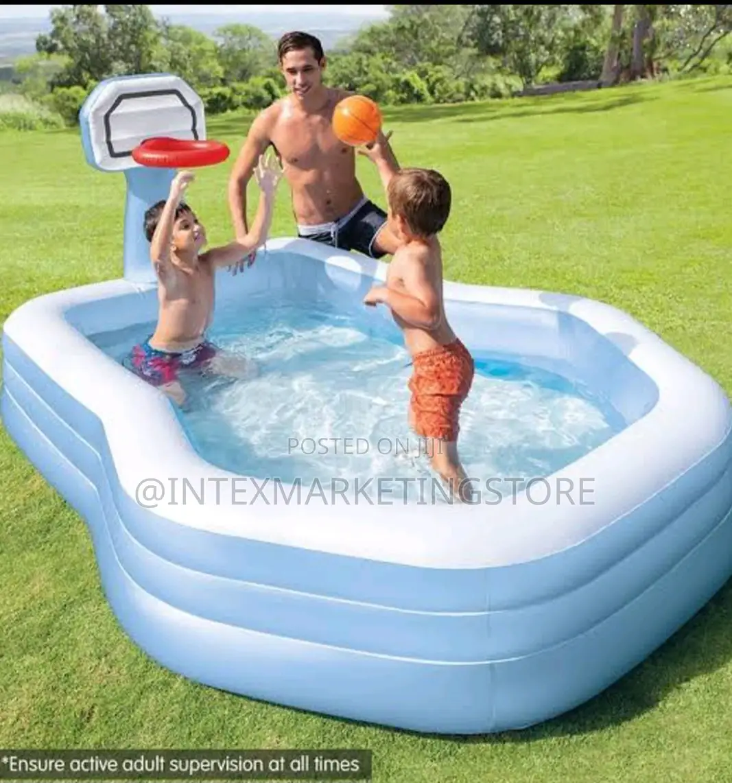INTEX Swim Center Shootin Hoops Family Pool,